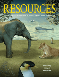 RESOURCES Protecting Natural Resources