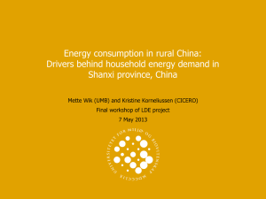 Energy consumption in rural China: Drivers behind household energy demand in
