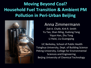 Moving Beyond Coal? Household Fuel Transition &amp; Ambient PM Anna Zimmermann