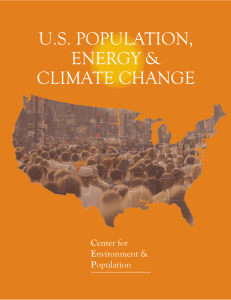 U.S. POPULATION, ENERGY &amp; CLIMATE CHANGE C