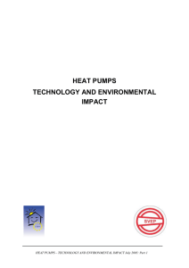 HEAT PUMPS TECHNOLOGY AND ENVIRONMENTAL IMPACT