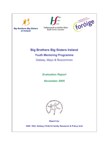 Big Brothers Big Sisters Ireland  Youth Mentoring Programme Galway, Mayo &amp; Roscommon