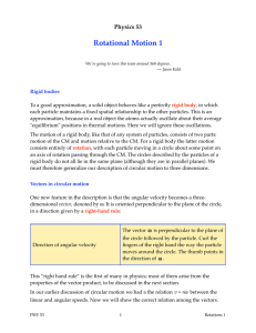Rotational Motion 1 Physics 53