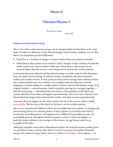 Thermal Physics 3 Physics 53