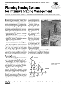 Planning Fencing Systems for Intensive Grazing Management