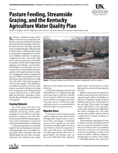 Pasture Feeding, Streamside Grazing, and the Kentucky Agriculture Water Quality Plan