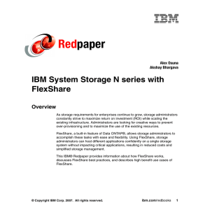 Red paper IBM System Storage N series with FlexShare