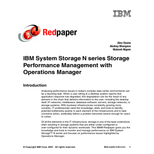 Red paper IBM System Storage N series Storage Performance Management with