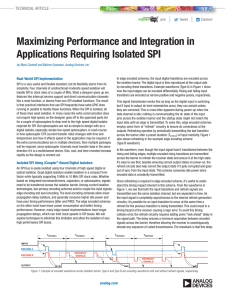 Maximizing Performance and Integration in Applications Requiring Isolated SPI  |