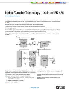 i Inside Coupler Technology—Isolated RS-485