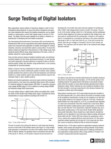Surge Testing of Digital Isolators
