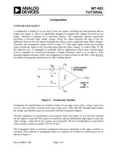 MT-083 TUTORIAL  Comparators