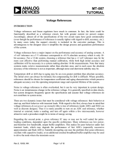 MT-087 TUTORIAL  Voltage References