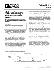 Technical Article MEMS Sensor Technology MS-1815