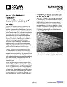 Technical Article MEMS Enable Medical Innovation MS-2393
