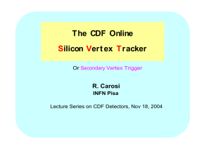 The  CDF Online ilicon ert ex racker