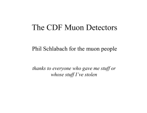 The CDF Muon Detectors Phil Schlabach for the muon people