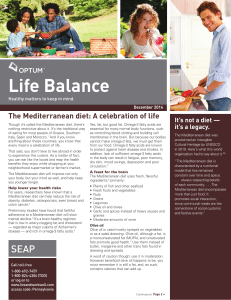 Life Balance It’s not a diet — it’s a legacy.