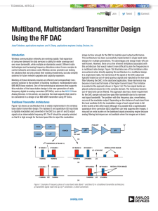 Multiband, Multistandard Transmitter Design Using the RF DAC  |