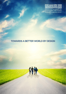 TOWARDS A BETTER WORLD BY DESIGN