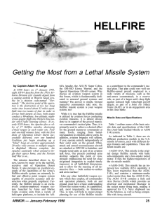 by Captain Adam W. Lange 64A Apache, the AH-1W Super Cobra,