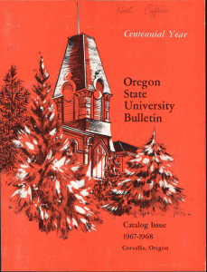 Oregon University Bulletin State