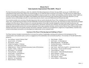 Illinois Part C State Systemic Improvement Plan (SSIP) - Phase II