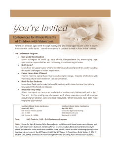 You’re Invited Conferences for Illinois Parents of Children with Vision Loss