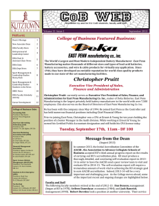 College of Business Featured Business: