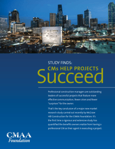 Succeed CMs Help projeCts STudy FIndS: