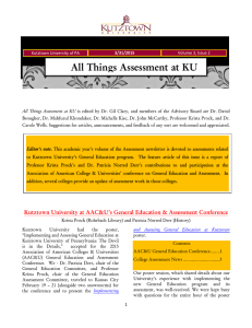 All Things Assessment at KU