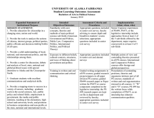 UNIVERSITY OF ALASKA FAIRBANKS Student Learning Outcomes Assessment