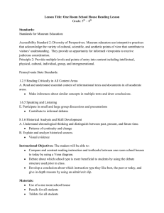 Grade: 5 – 8 Standards for Museum Education: