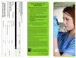 Phlebotomy How to Register for Check P aymen