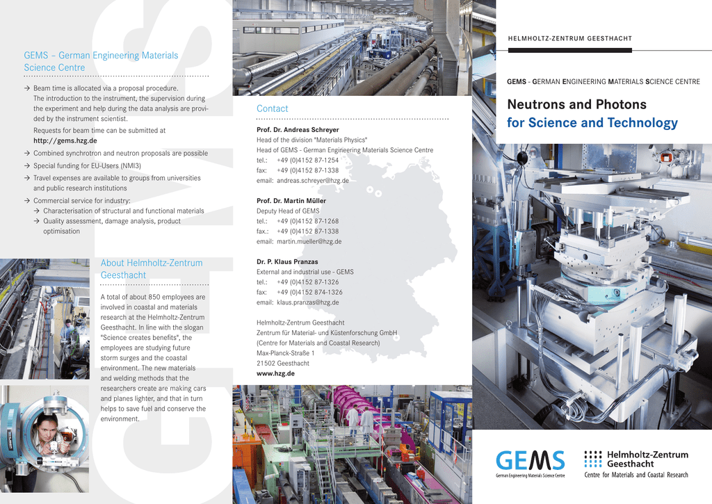 Mindre end sikkerhed egetræ GEMS – German Engineering Materials Science Centre