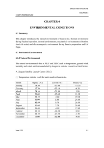 CHAPTER 6 ENVIRONMENTAL CONDITIONS