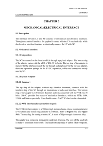 CHAPTER 5 MECHANICAL/ELECTRICAL INTERFACE