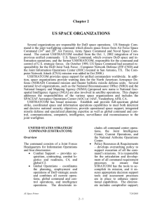 US SPACE ORGANIZATIONS Chapter 2