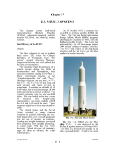 U.S. MISSILE SYSTEMS Chapter 17