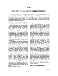 REST-OF-WORLD (ROW) SATELLITE SYSTEMS Chapter 18