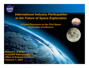 International Industry Participation in the Future of Space Exploration