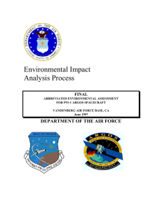 Environmental Impact Analysis Process DEPARTMENT OF THE AIR FORCE FINAL
