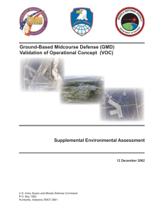 Ground-Based Midcourse Defense (GMD) Validation of Operational Concept  (VOC)