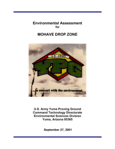 Environmental Assessment MOHAVE DROP ZONE