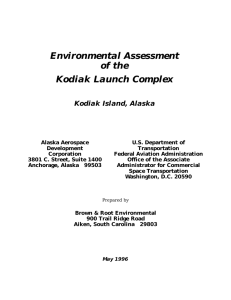 Environmental Assessment of the Kodiak Launch Complex Kodiak Island, Alaska