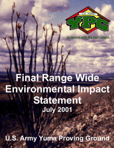 Final Range Wide Environmental Impact Statement July 2001