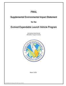 FINAL Supplemental Environmental Impact Statement Evolved Expendable Launch Vehicle Program for the
