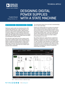 DESIGNING DIGITAL POWER SUPPLIES WITH A STATE MACHINE TECHNICAL ARTICLE