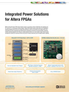 Integrated Power Solutions for Altera FPGAs