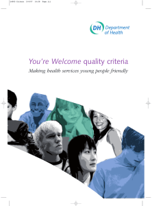 You’re Welcome Making health services young people friendly